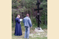 Поклонный крест на псарёвском кладбище
