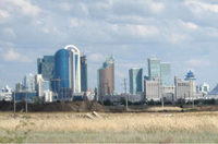 Строящаяся Астана (по дороге из АЛЖИРа)
